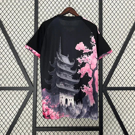 Maillot Japon saison 2023-2024 édition spéciale dragon noir et rose