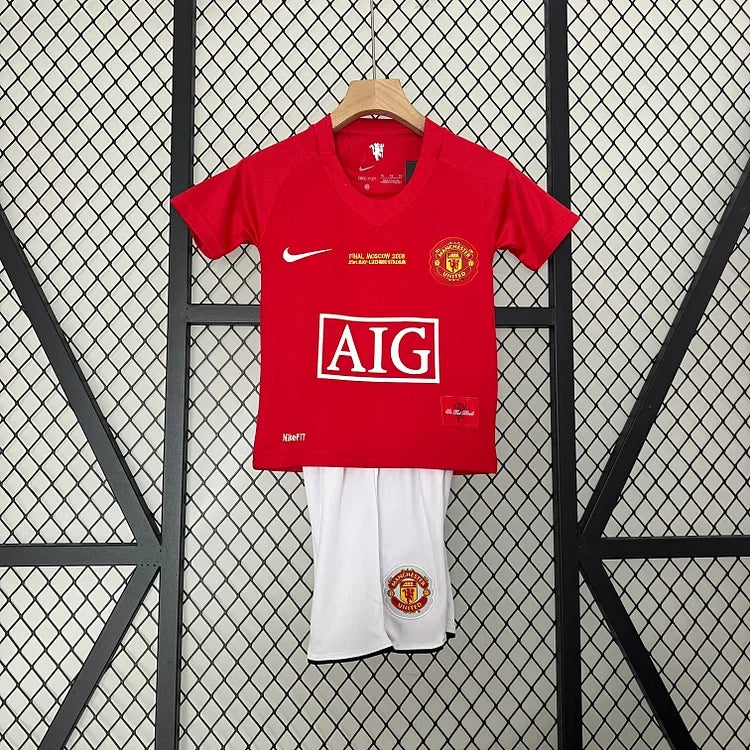 KIT ENFANT RÉTRO MANCHESTER UNITED 2008