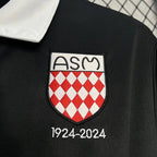 Maillot AS Monaco foot noir 2024 2025