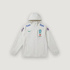 Brésil – Veste Coupe-Vent à Capuche – Blanc Cassé